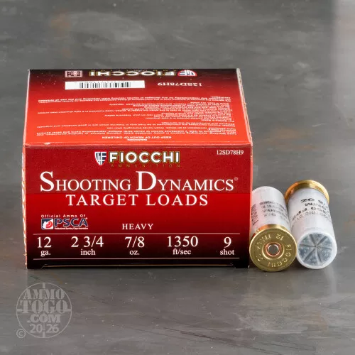 12 Gauge #9 Shot Ammo for Sale by Fiocchi - 25 Rounds