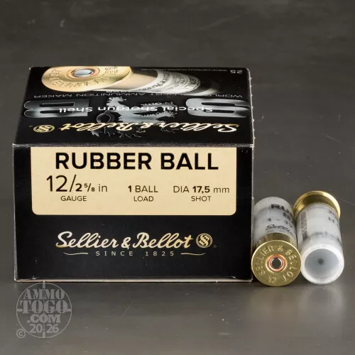 12 Gauge Ammo – 25 Rounds ofLess-Lethal by Sellier & Bellot
