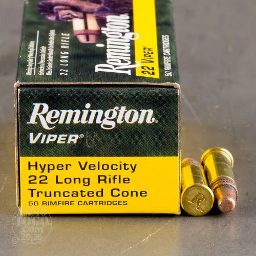 22 Long Rifle (LR) Ammunition for Sale. Remington 36 Grain Copper Plated Solid Point (CPSP) – 50 Rounds