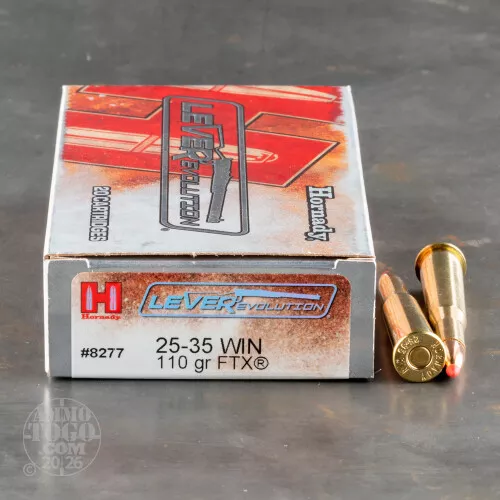 .25-35 WINCHESTER Ammo – 20 Rounds of 110 Grain Flex Tip (FTX) by Hornady