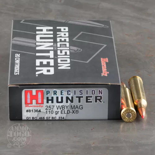 .257 Weatherby Magnum ELD-X Ammo for Sale by Hornady – 20 Rounds