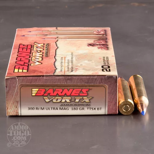 300 Ultra Mag. Polymer Tipped Ammo for Sale by Barnes - 20 Rounds