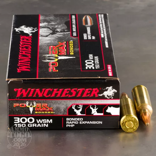 300 Win Short Mag Ammunition for Sale. Winchester 150 Grain Hollow Point - 20 Rounds