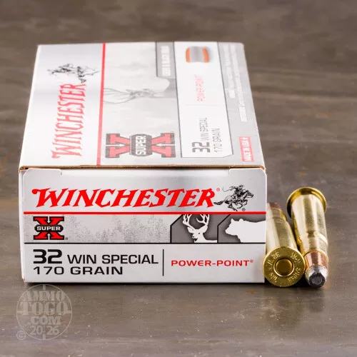 32 Winchester Special Ammo – 20 Rounds of 170 Grain Power-Point (PP) by Winchester