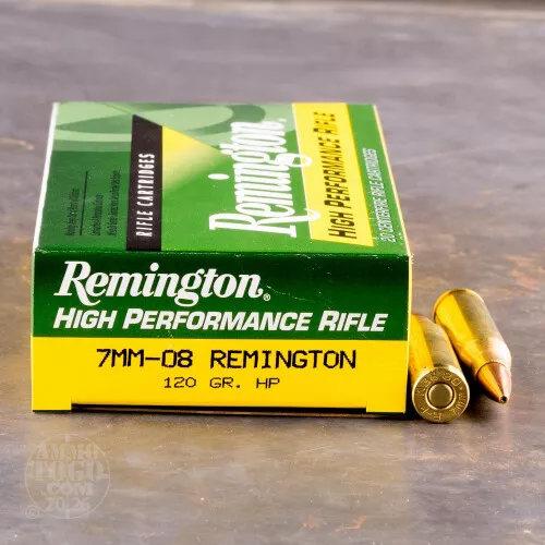 7mm-08 Remington Hollow Point Ammo for Sale by Remington - 20 Rounds