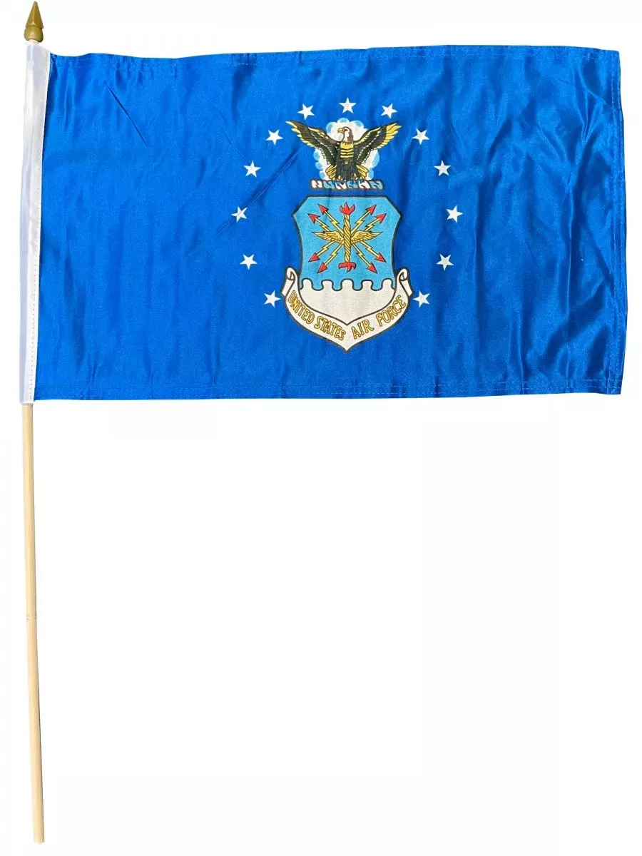 Air Force (Blue) - 12"x18" Stick Flag