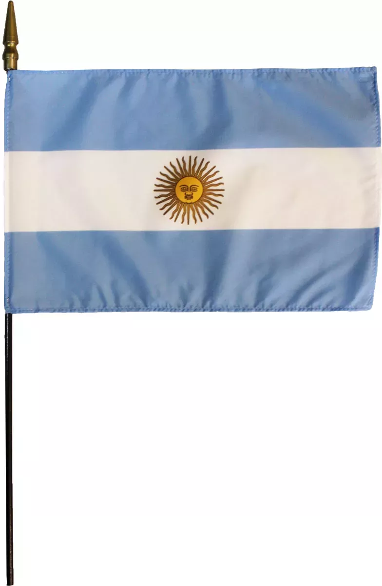 Argentina – 8″X12″ Stick Flag