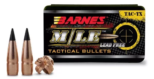 BarnesM/LE TAC-TXBullets 30 Caliber (308 Diameter) 110 Grain Boat Tail Lead-Free (50pk)