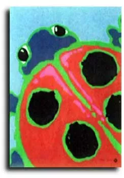 Bright Ladybug Toland Art Banner