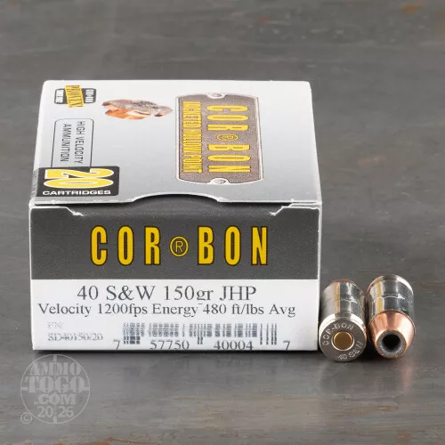 Bulk Corbon 40 Smith & Wesson Ammo for Sale – 500 Rounds