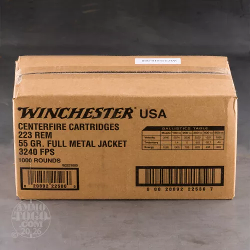 Bulk Winchester 223 Remington Ammo for Sale - 1000 Rounds