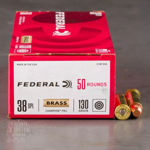 Cheap 38 Special ammo – Bulk Federal Full Metal Jacket (FMJ) 1000 Round Packs