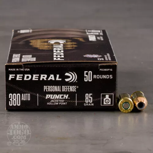 Cheap 380 Auto (ACP) ammo – Bulk Federal Jacketed Hollow-Point (JHP) 500 Round Packs