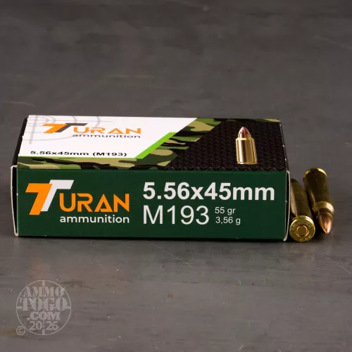 Cheap 5.56x45mm ammo – Bulk Turan Full Metal Jacket (FMJ) 750 Round Packs
