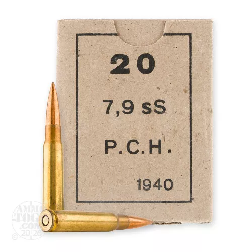 Cheap 8mm Mauser (8x57mm JS) ammo – Bulk Military Surplus Full Metal Jacket (FMJ) 960 Round Packs