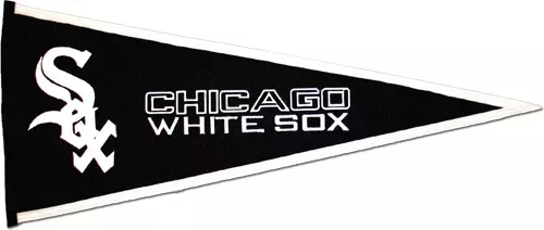 Chicago White Sox Wool Pennant (Black/White)