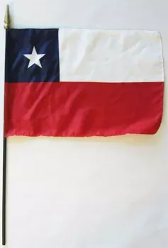 Chile – 8″X12″ Stick Flag