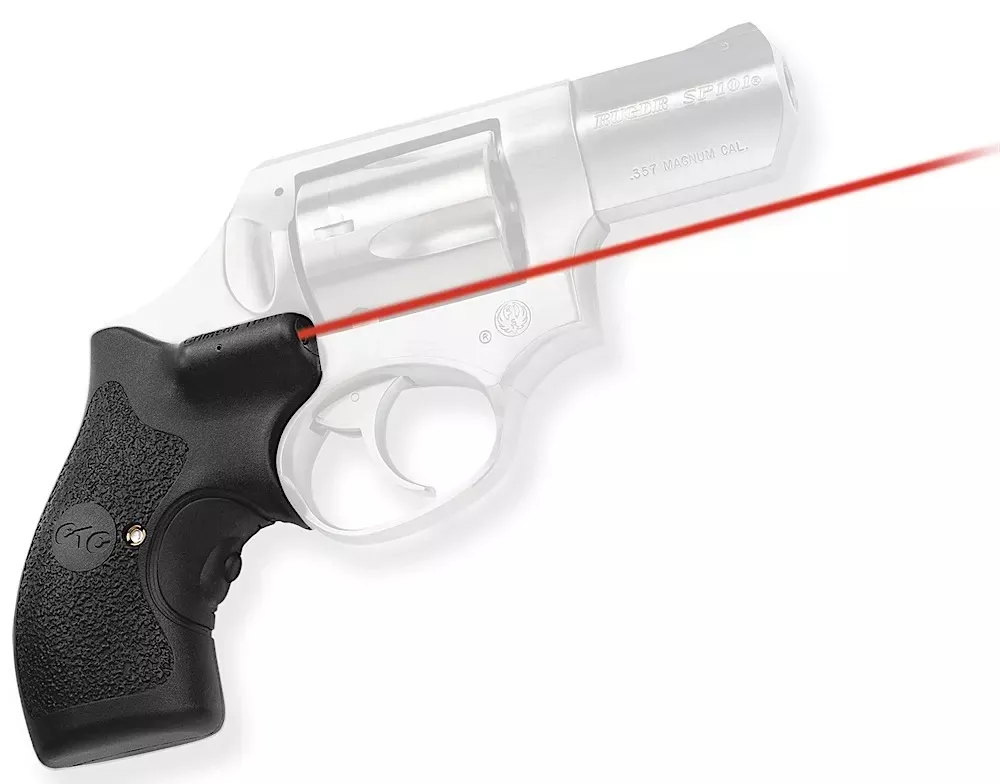 Crimson Trace Lasergrips5mW Red Laser with 633nM Wavelength & Black Finish for Ruger SP101