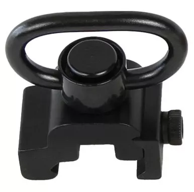Deluxe QD Rail Mount Psh Btn Swvl 1.25" Black