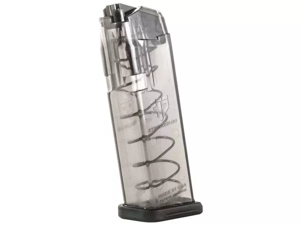ETS Glock Magazine~ 19, 269MM Luger 10 Round Clear (854094005195)