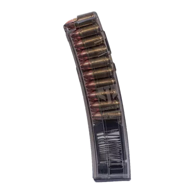 ETS Group HK MP5 9MM Translucent Carbon Smoke 20 Round Magazine - Fits MP5