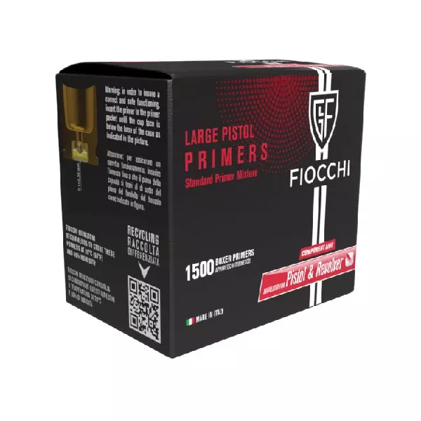 Fiocchi Large Pistol Primers Case of 12000