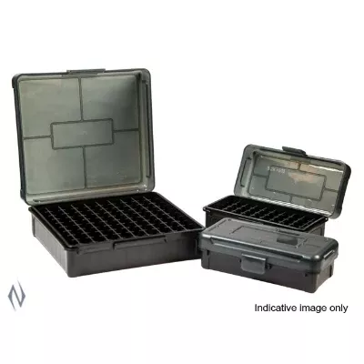 Frankford Arsenal Flip-Top Ammo Box #1001 9MM, 380, 9×21, 100-Round Plastic