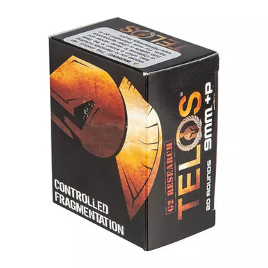 G2 Research Telos 9mm +P, 92GR Copper Hollow Point, 20 Rounds