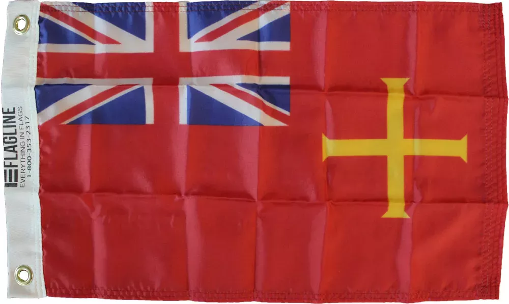 Guernsey - 12"X18" Nylon Flag (Red Ensign)