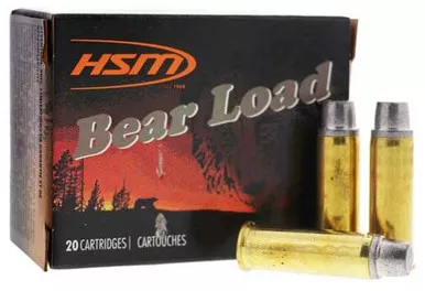 HSM Bear Ammunition 10mm Auto 200 Grain Lead Round Nose Flat Point - Box of 20