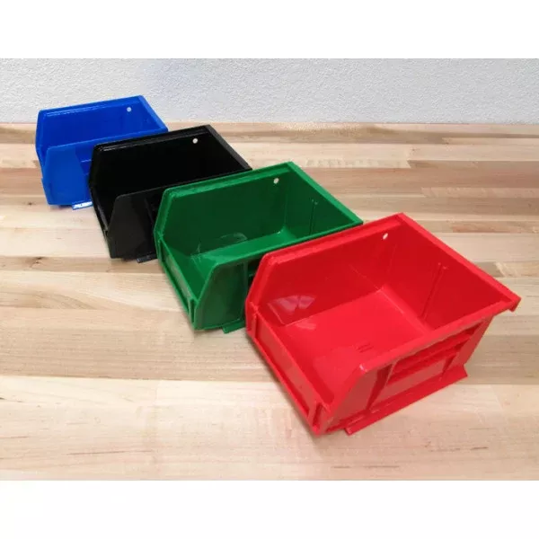 InLine Fabrication Standard Output Bin (5"L x 4"W x 3"T) Red