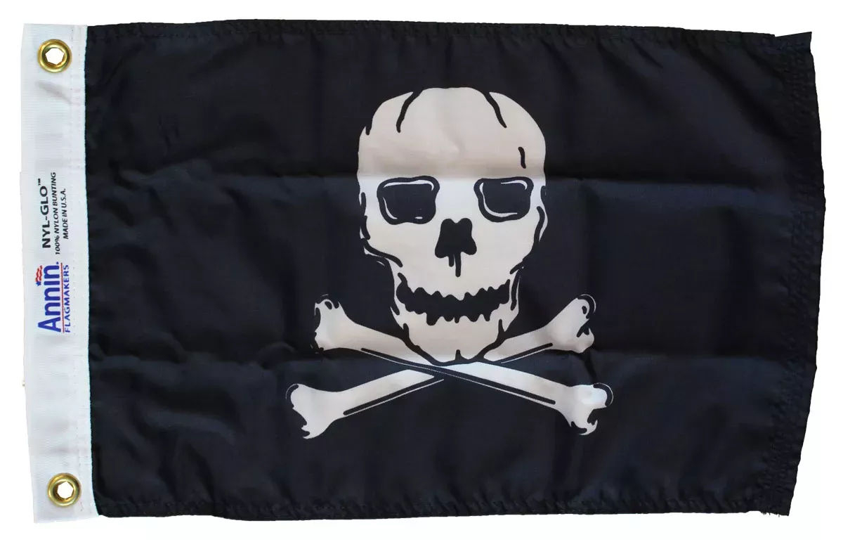 Jolly Roger – 12″X18″ Nylon Flag