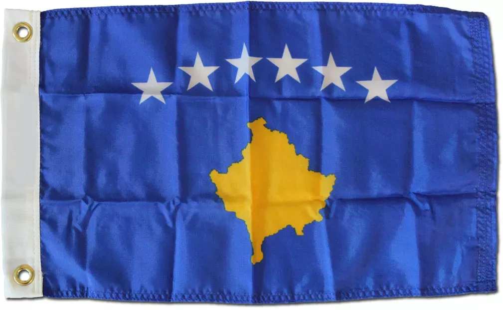 Kosovo (Kosova) - 12"X18" Nylon Flag