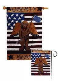 Liberty Bear Toland Art Banner