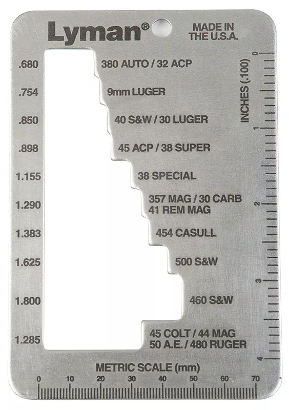 Lyman E-Zee Case Length Gauge Pistol & Revolver