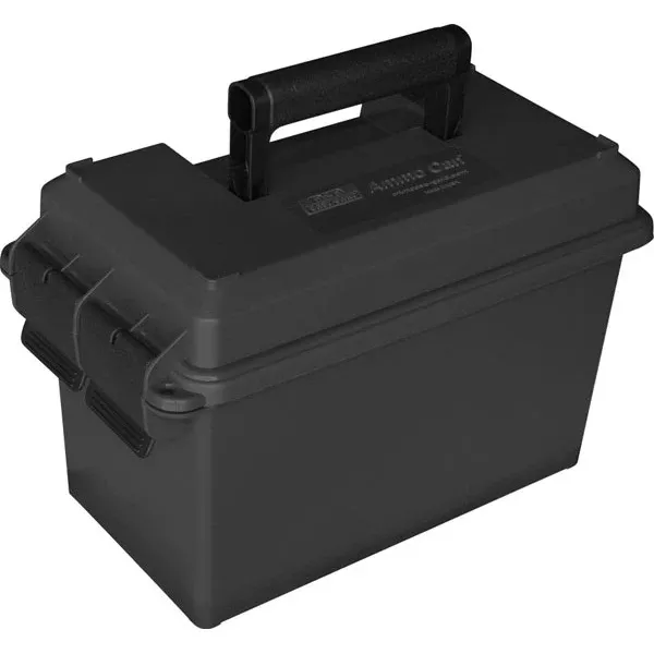 MTM 50c AMMO CAN 7.4x13.5 x8.5 BLACK 6/CS