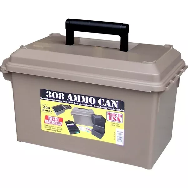 MTM AMMO CAN FOR 308 WINCHESTER w/4 RM-100s DARK EARTH 6c