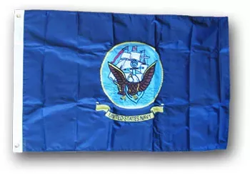 Navy - 3'X5' Double-Sided Nylon Flag