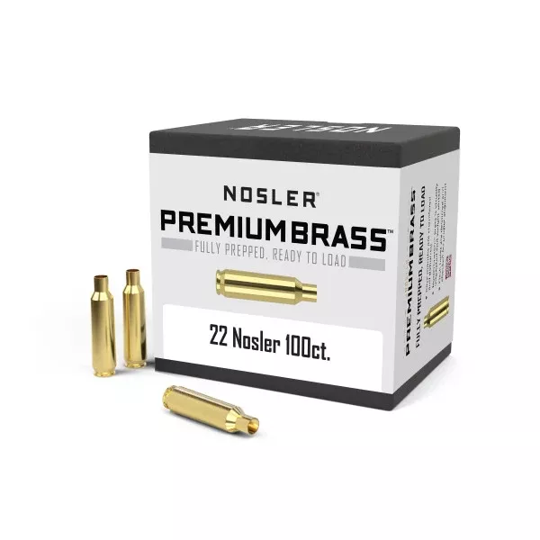 Nosler 22 Nosler Brass Box of 100