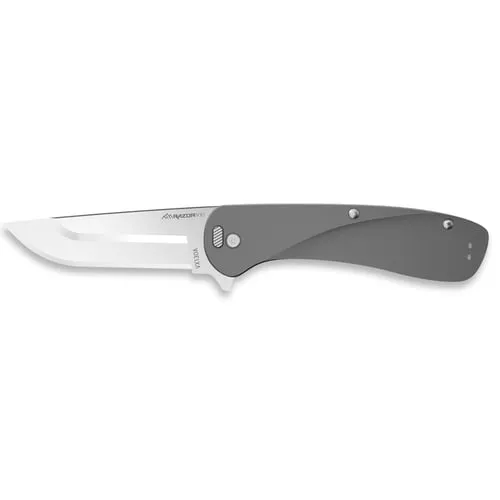 Outdoor Edge Razor VX1 Folding Knife 3 Drop Point Blade Grey