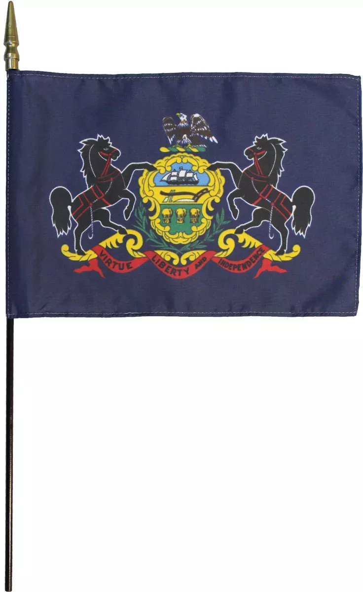 Pennsylvania - 8"X12" Stick Flag