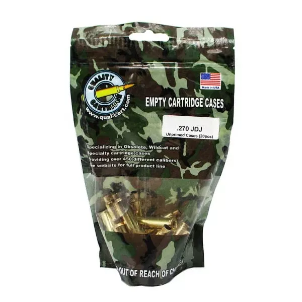 Quality Cartridge 257 JDJ Brass Bag of 20