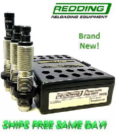 Redding Carbide Premium Deluxe 3 Die Set w/STD Micrometer for 25 GT NEW # 68391