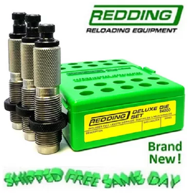 Redding Deluxe 3 Die Set for 6mm GT BRAND NEW! # 84199