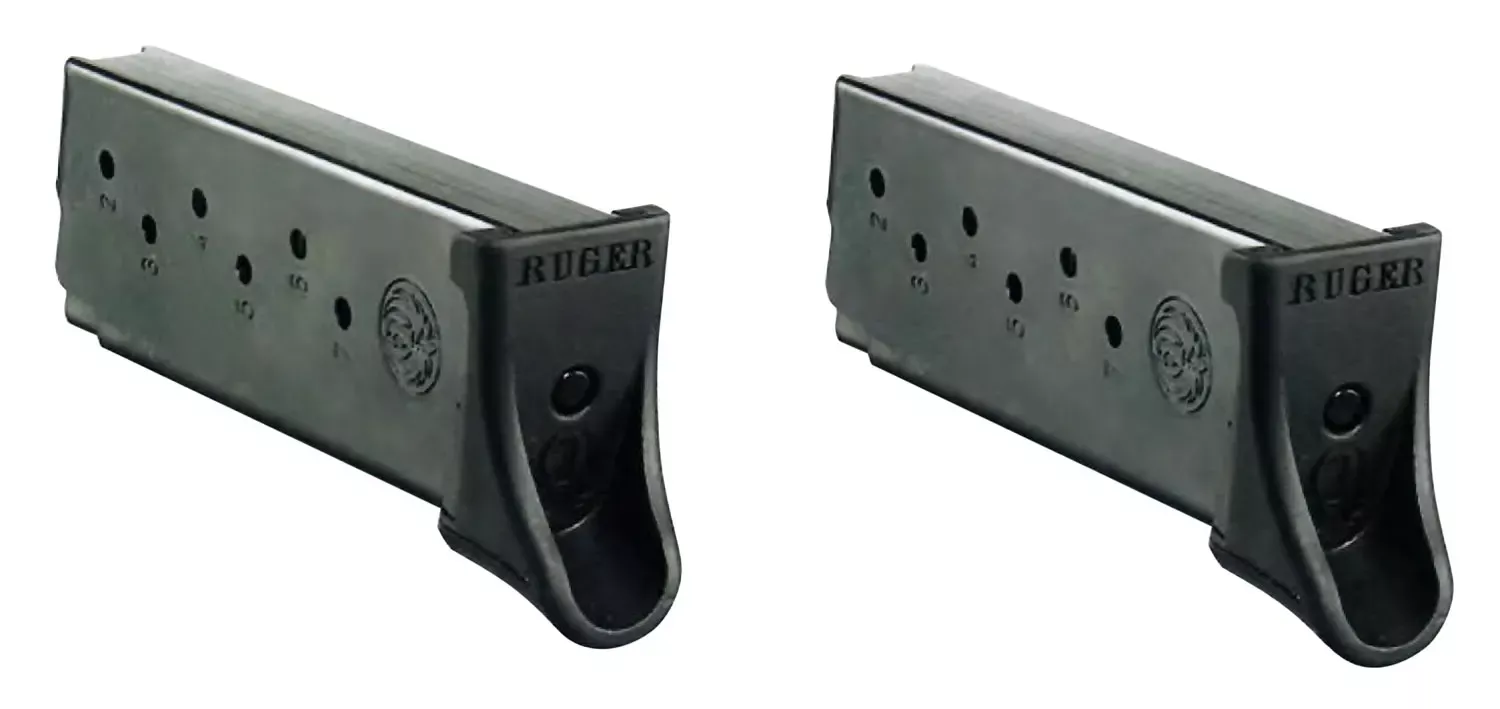 RugerOEM Value Pack Blued Detachable 7rd for 9mm Luger Ruger LC, LC9s, EC9s 2 Per Pack