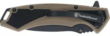 S&W Knife Extreme OPS Spring AST 3.25" Black/Polymer Grip
