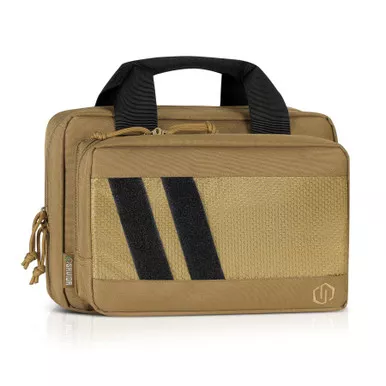 Savior Equipment Specialist Double Pistol Case, Tan, 600D Polyester