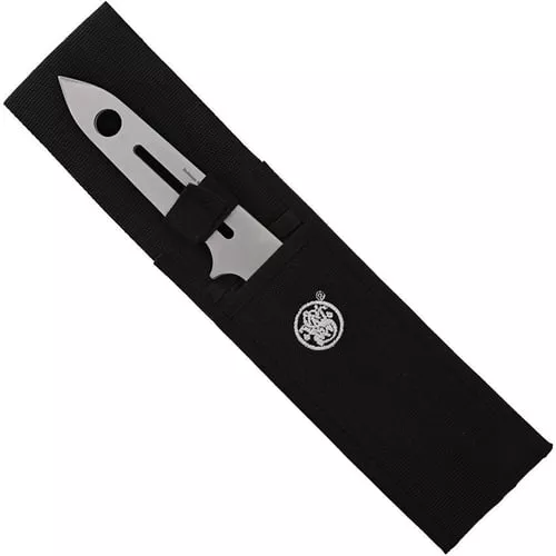 Smith & Wesson Bullseye Throwing Bowie Knife 7 Fixed Blade Silver