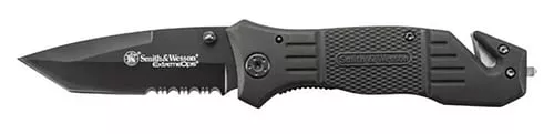 Smith & Wesson Extreme Ops Drop Point Folding Knife 3.3 Blade Black