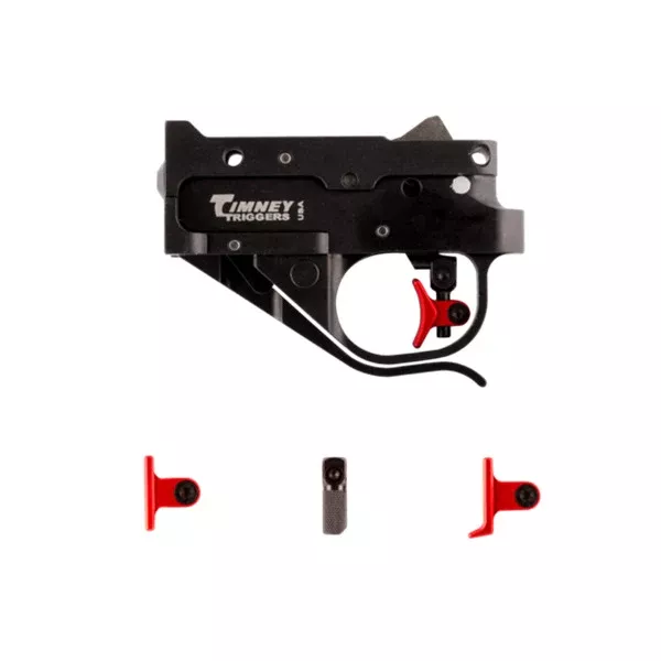 Timney Calvin Elite Trigger for Ruger 10/22 Black with Adjustable Red Shoes